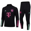 Tréninkový Mikina Soupravy FC Bayern Mnichov Quarter Zip 2023-24 Černá pro Muži